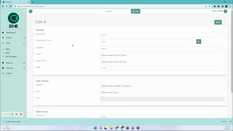 2. CRM: Sales Creation_Intro